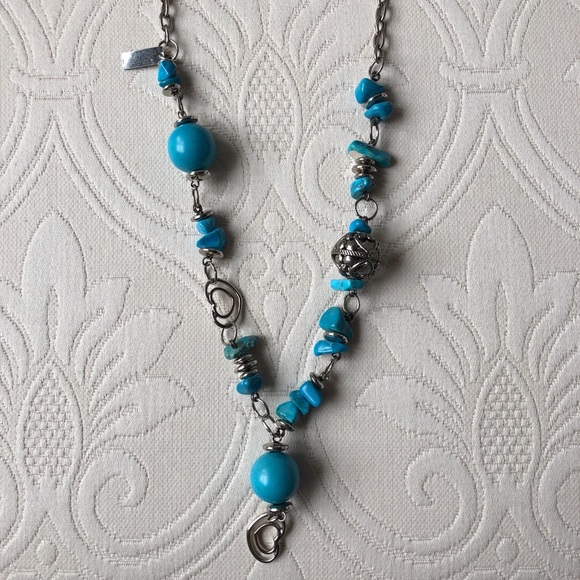 LIKE NEW Carolina Cruz statement turquoise necklac - Picture 2 of 9